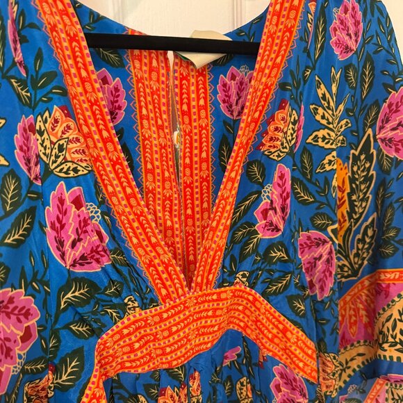 FARM RIO PINEAPPLE GARDEN MAXI KAFTAN DRESS NEW WITH TAGS (NWT) - Picture 8 of 15